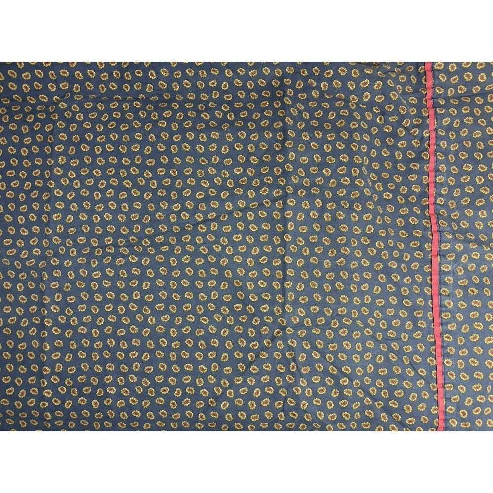Ralph Lauren Pillowcase Set Foulard Paisley Studio KING Navy Blue Red Gold
